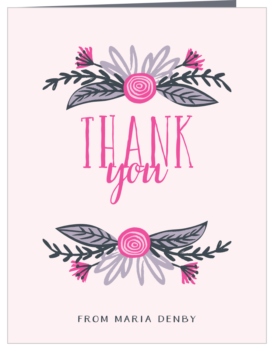 Spring Soiree Party Thank You Cards