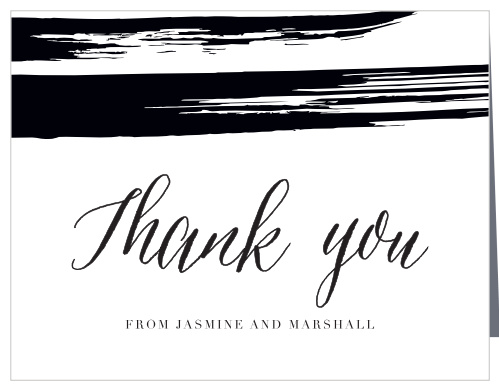 Keep your wedding stationery stylish to the end with the Haute Couture Thank You Cards.