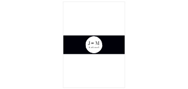 Style your high fashion wedding stationery with the Haute Couture Belly Bands. 