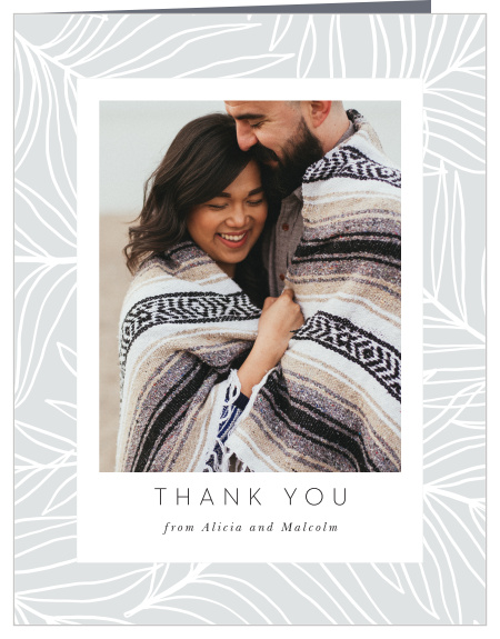 Thank your loved ones for their support, with our Bordered Fun Wedding Thank You Cards!