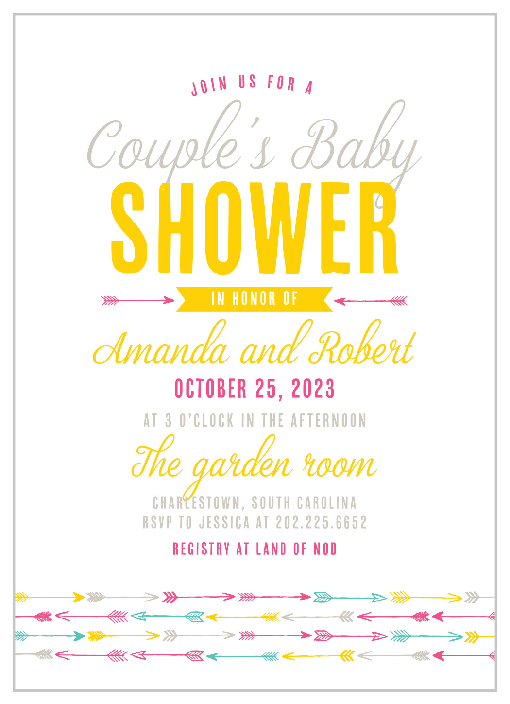 Couple's Shower Baby Shower Invitations