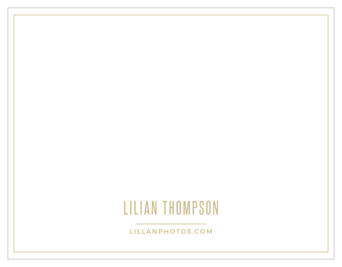 Simple Photo Foil Business Stationery