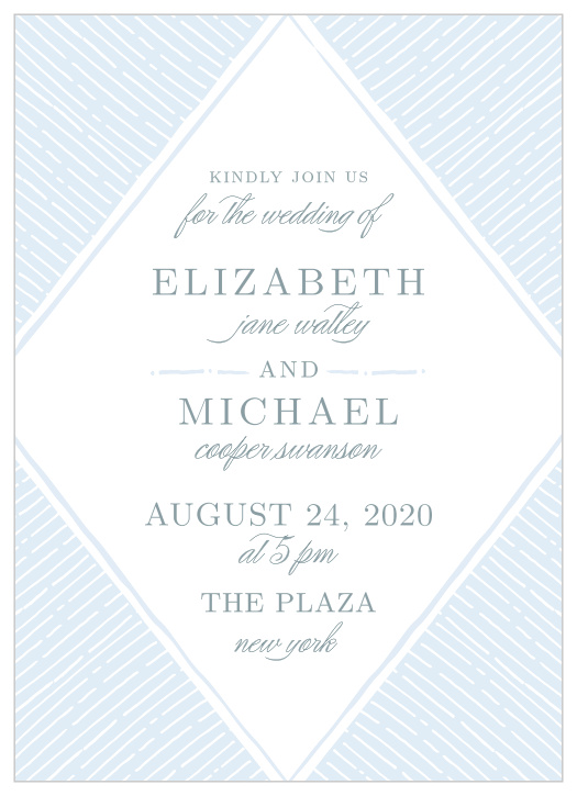 Rays emanate from the Dazzling Diamond Wedding Invitations.