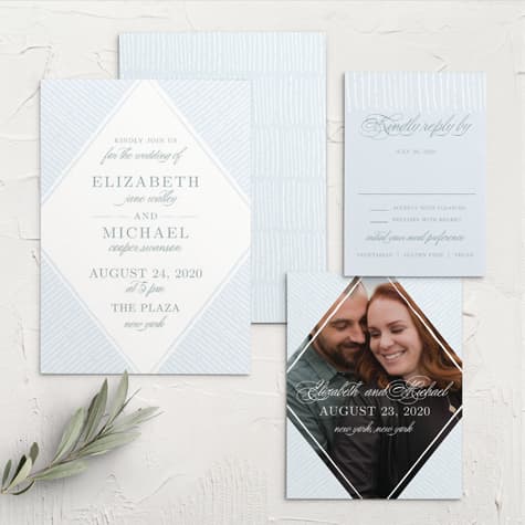 Dazzling Diamond Wedding Invitations