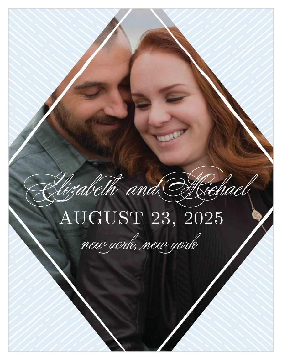 Dazzling Diamond Save the Date Cards