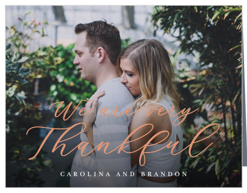 Our Fading Photo Wedding Thank You Cards express your appreciation for the support of family and friends on your special day.