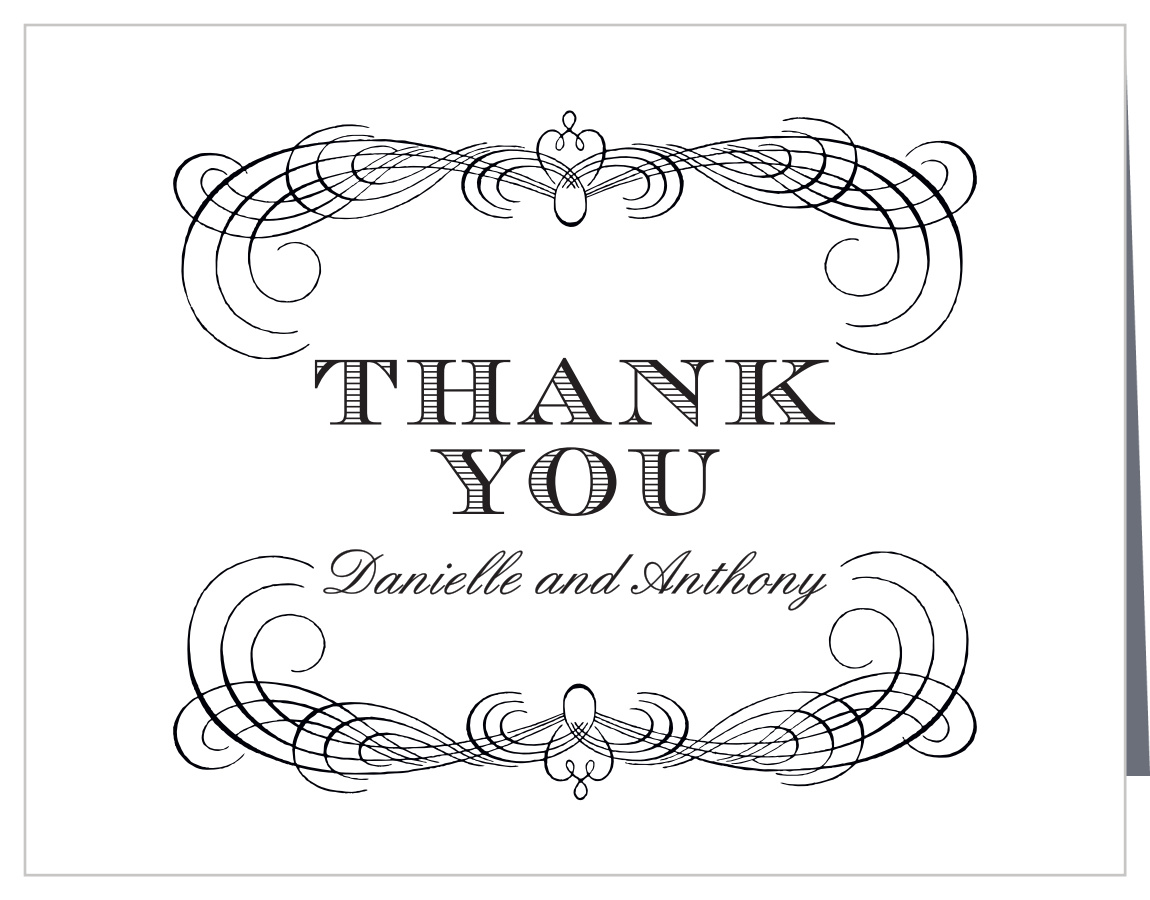 Lovely Vintage Wedding Thank You Cards