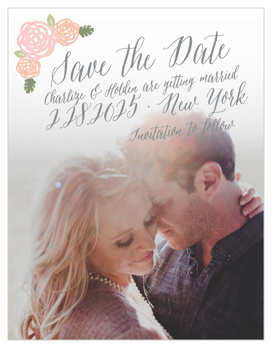Neutral Chic Save the Date Cards