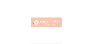The Neutral Chic Belly Bands are a sweet way to keep your wedding stationery organized.