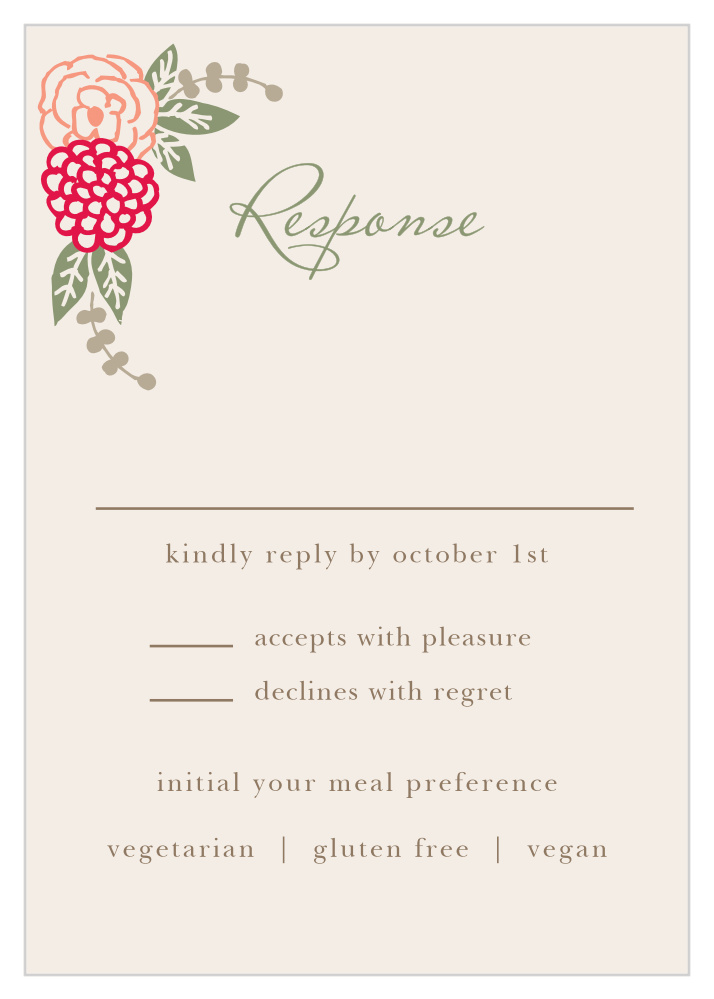 Floral Chic Response Cards