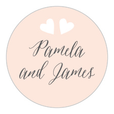 The Floating Ribbon Stickers are consistent with the romantic feel of your wedding stationery. 
