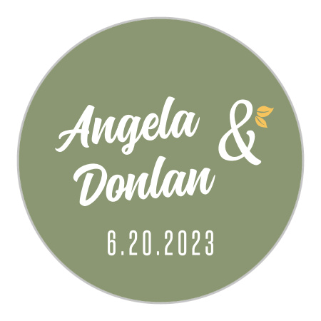 Floral Charm Wedding Stickers
