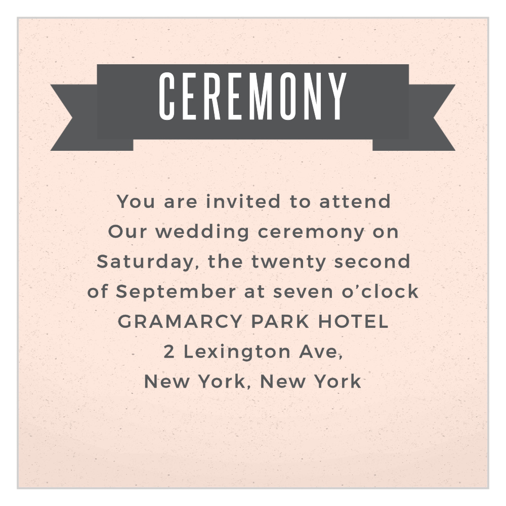 All Aboard Ceremony Cards