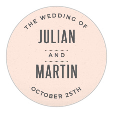 All Aboard for the wedding of your dreams!  The All Aboard Stickers, with their arched header and footer, are the perfect way to seal your envelopes and send them out to your guests.
