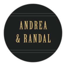 The Diamond Field Foil Stickers elegantly embellish your contemporary wedding stationery.