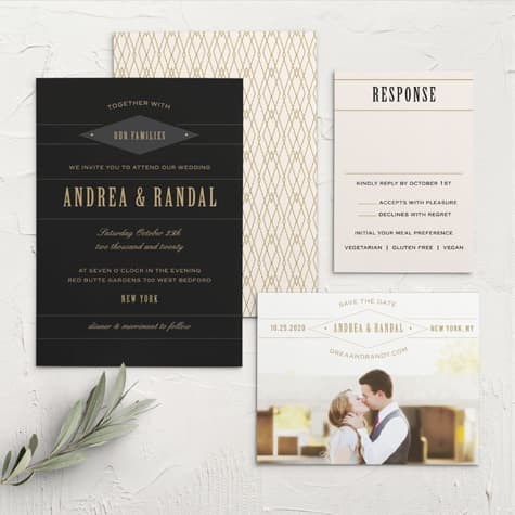 Diamond Field Wedding Invitations