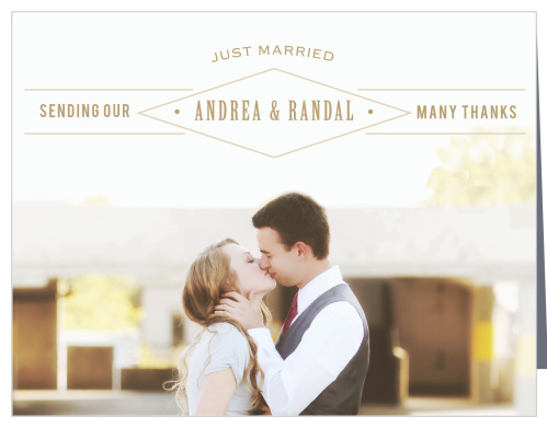 Share a photo and your gratitude with the Diamond Field Thank You Cards.