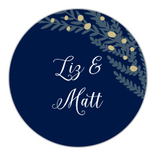 Stems of leaves accented by whimsical dots decorate the Forest Glow Stickers. 