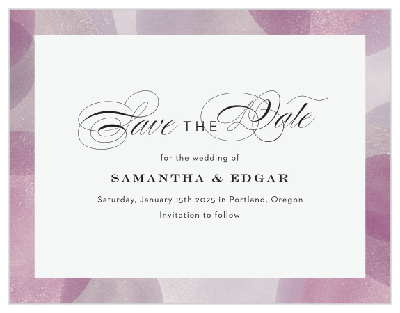 Our Modern Photo Collage Wedding Save the Date Cards match the rest of the invitation set perfectly.