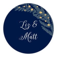 Stems of leaves accented by whimsical dots decorate the Forest Glow Foil Stickers.