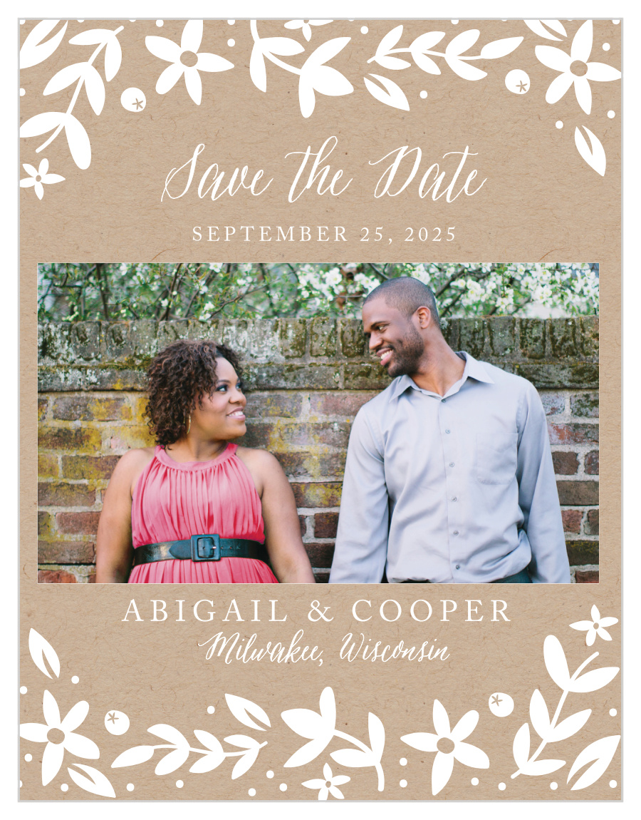 Silent Garden Save the Date Cards