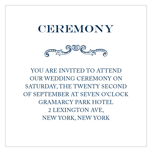 The Victorian Luxe Ceremony Cards are sumptuous.