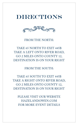 Take the stress out of guests finding your sumptuous wedding venue with the Victorian Luxe Direction Cards.