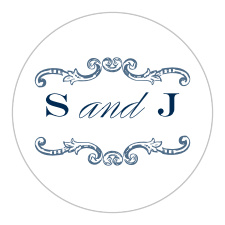 Embellish your elegant wedding stationery with the Victorian Luxe Stickers.
