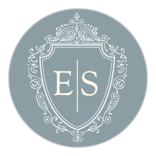 Personalize your opulent wedding stationery even more with the Scrolling Monogram Stationery Stickers.