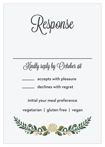 Laurel Crown Response Cards