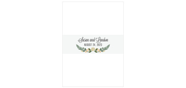 Give your wedding suite the perfect finishing touch with the Laurel Crown belly band.