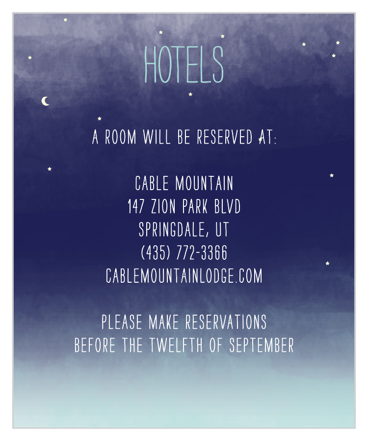 Pretty Lights Accommodation Cards