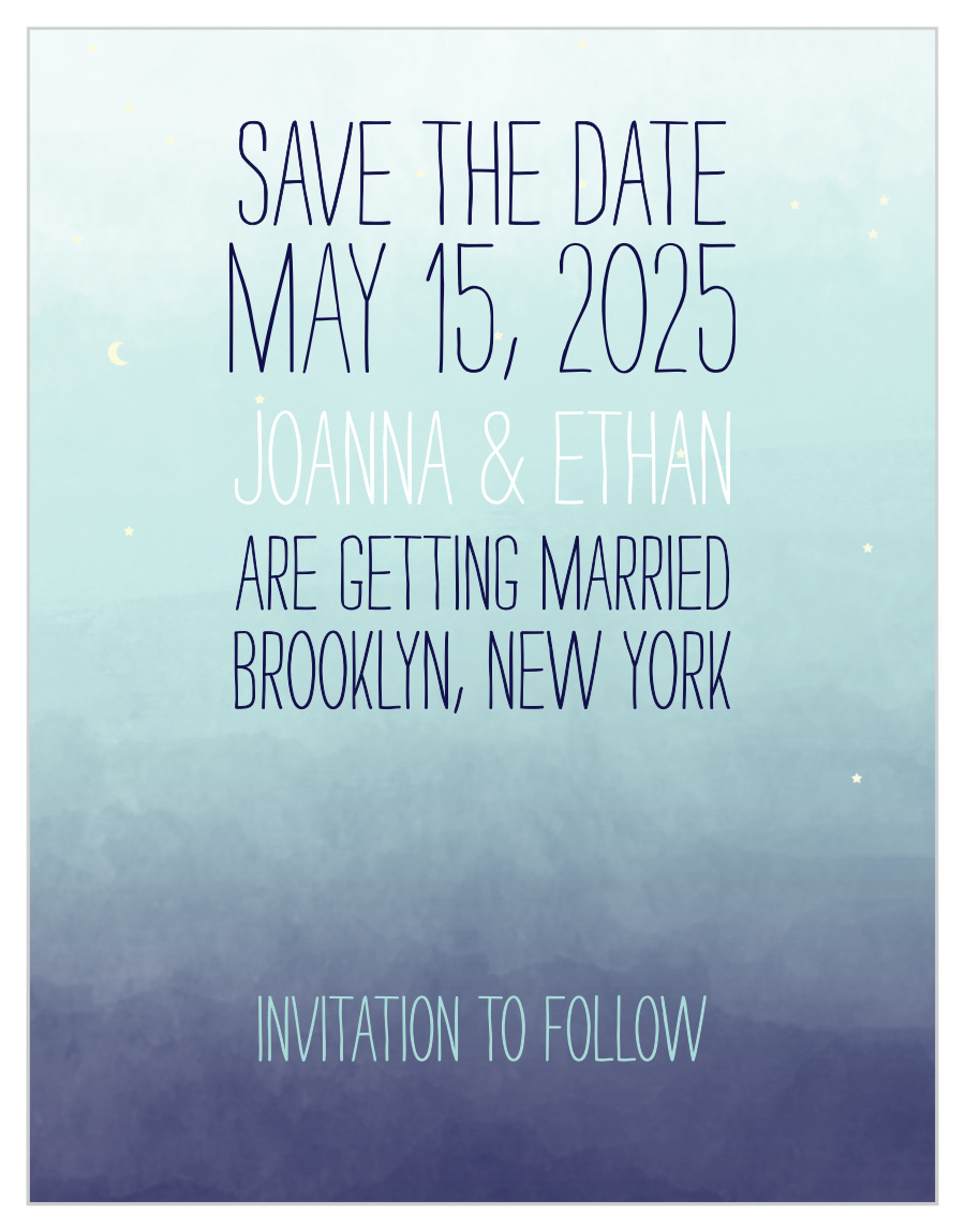 Pretty Lights Save the Date Cards