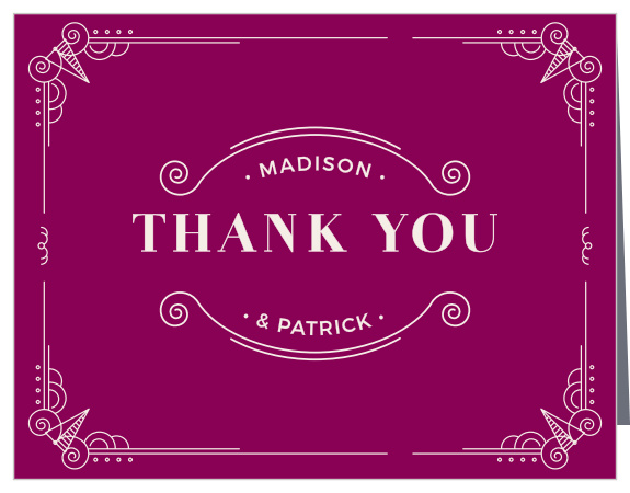 Express your appreciation with Vintage Novel Thank You Cards.