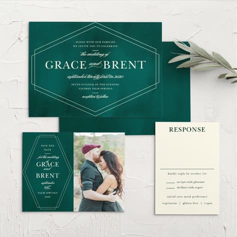 Deco Love Wedding Invitations