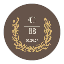 Add beautiful stickers to coordinate with your wedding style using the Charming Woods Foil Stickers.