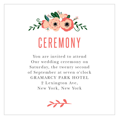 Fall in love with the Botanical Love Ceremony Cards.