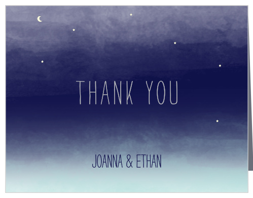 Share your gratitude for family and friends with the Pretty Lights Foil Thank You Cards from the Love vs Design Collection at Basic Invite.