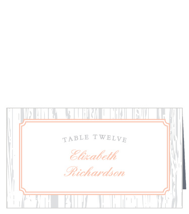 Guide guests to their assigned reception seats with the Rustic Wreath Place Cards.