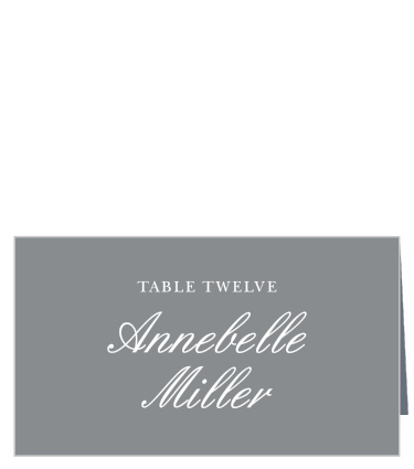 The Sophisticated Typography Place Cards simple design is the height of luxury.