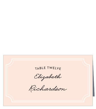 Assign guests to their seats with the opulence of the Type Frame Place Cards.