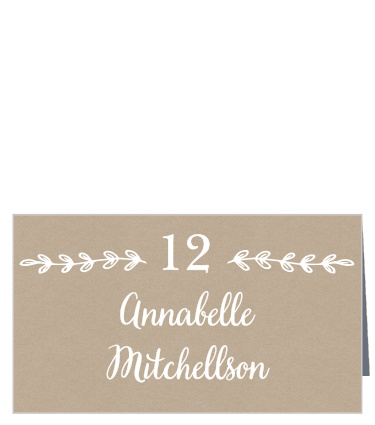 Stay true to your home roots with the Rustic Country Place Cards. 