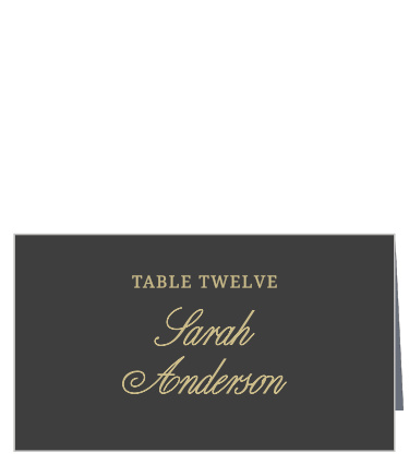 Design place cards to perfectly match your wedding stationery with the Modern Forever Place Cards.