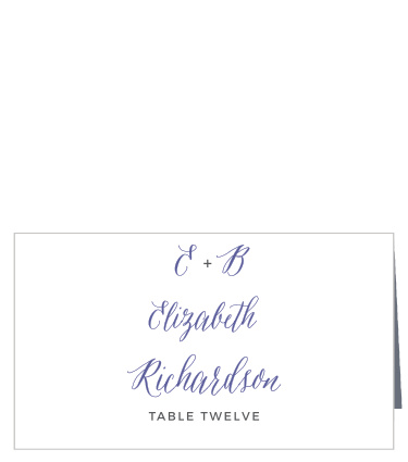 Help reception guests find their seats with the Rustic Script Place Cards.