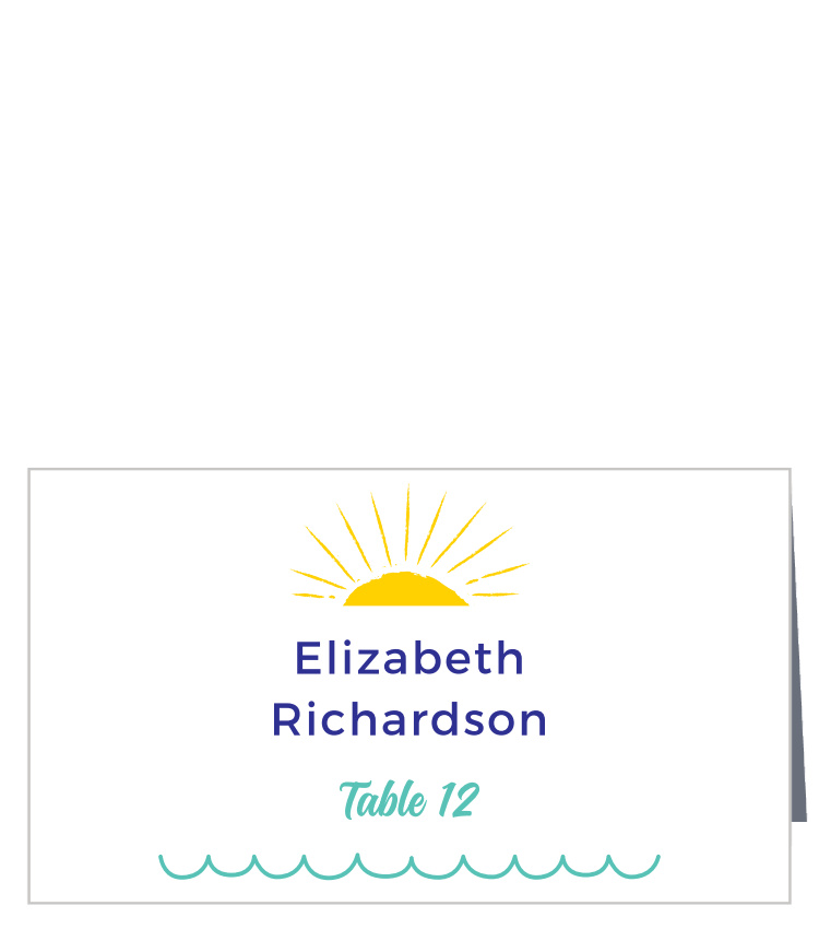 Modern Beach Place Cards