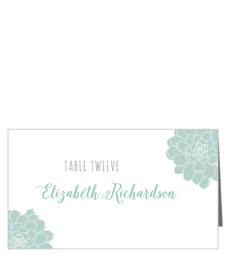 Sweet Succulents Place Cards