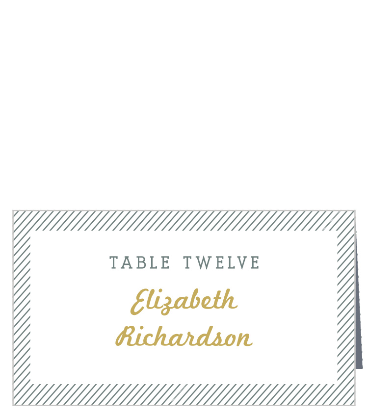 Snappy Slanted Border Place Cards
