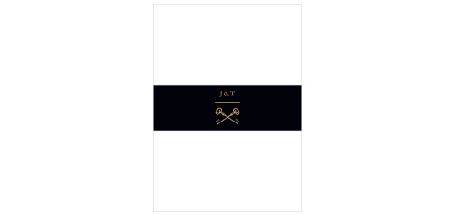 Bundle your elegant wedding stationery with the timeless appeal of the Antique Chic Foil Belly Bands.