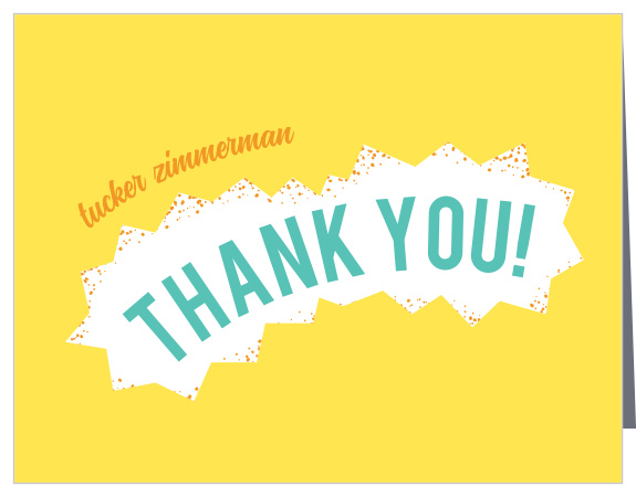 Let your guests know how much you appreciate them with this the Dino Mite Thank You Card.