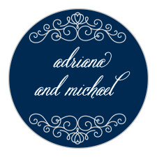 Add some extra decoration to your wedding stationery with the Royal Scrolls Stickers.